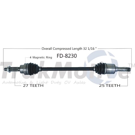 Surtrack Axle Cv Axle Shaft, Fd-8230 FD-8230